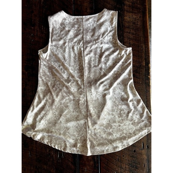 Sleeveless Snakeprint patterned Womens Top/Blouse/Shirt - Picture 3 of 10